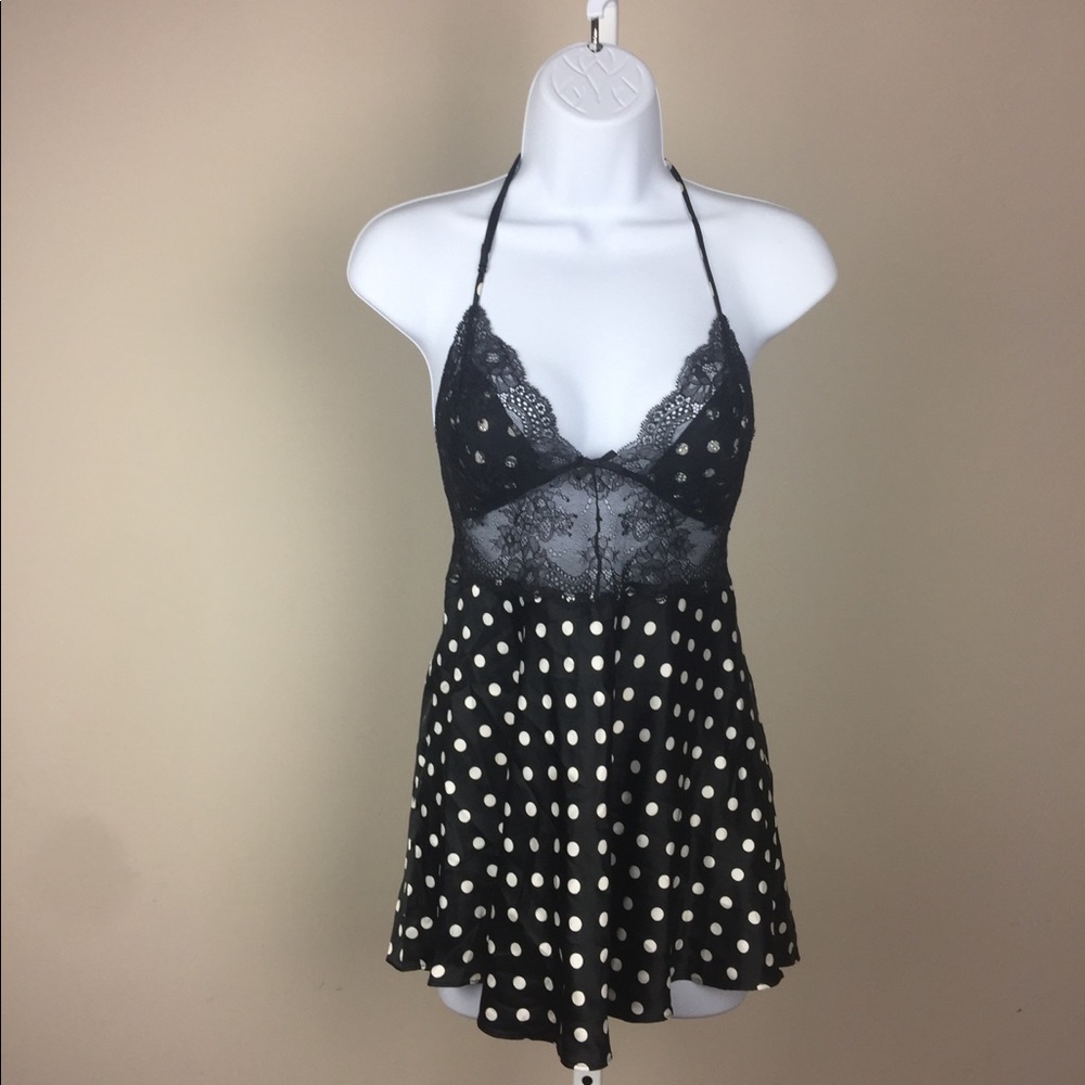Victoria’s Secret Polka Dot Babydoll Lingerie M